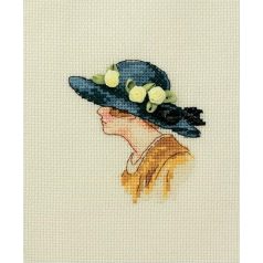 RTO keresztszemes készlet - Hölgy kalapban 2 - EH303