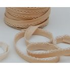 Kettévasalt ferdepánt buborékos mintával és csipkével - lila