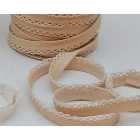 Kettévasalt ferdepánt buborékos mintával és csipkével - lila