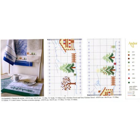 Hímezhető frotír kéztörlő - Virágos piros - 40 x 70 cm