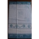 Hímezhető frottír kéztörlő - Bon-bon-kék 40 x 70 cm - Graziano