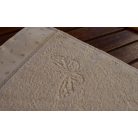 Hímezhető frottír kéztörlő - kekszes-bézs 40x70cm - Graziano