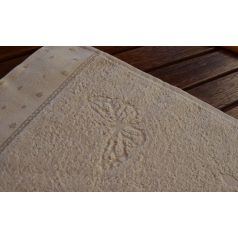   Hímezhető frottír kéztörlő - kekszes-bézs 40x70cm - Graziano