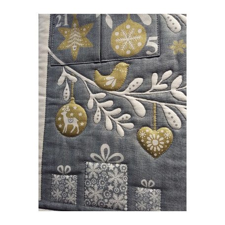 Adventi kalendárium - Arany-szürke fenyő - Makower