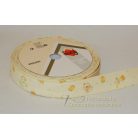 Halványsárga babamintás ferdepánt 30 mm x 95 cm - darab