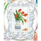 Tulipánok – RTO keresztszemes készlet kerettel – FA011 – 3,5×5,5 cm