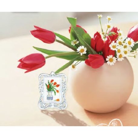 Tulipánok – RTO keresztszemes készlet kerettel – FA011 – 3,5×5,5 cm