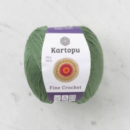 Fine Crochet kötőfonal - K1411 - sötétzöld