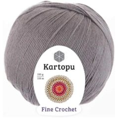 Fine Crochet kötőfonal - K1921 - szürke