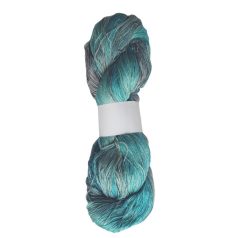 Indiai hernyóselyem fonal - Türkiz ég - Mulberry Silk