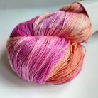 Indiai hernyóselyem fonal - Szegfű - Mulberry Silk
