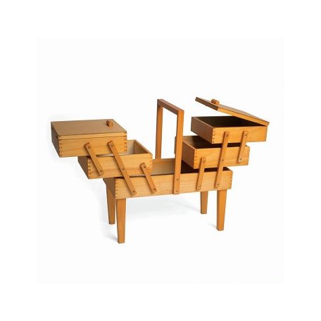 Hobby Gift lábon álló fa varródoboz -  08550