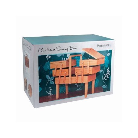 Hobby Gift lábon álló fa varródoboz -  08550