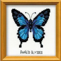   Vidám keresztszemes készlet - Pillangó 2 - 13x16 cm - Riolis HB-095