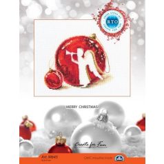   RTO keresztszemes készlet - Karácsonyi gömbök trombitás angyallal - M645