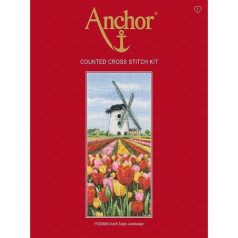   Anchor keresztszemes készlet - Holland tulipános táj - PCE0806