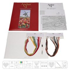   Anchor keresztszemes készlet - Holland tulipános táj - PCE0806