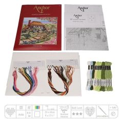 Anchor keresztszemes  készlet - Rózsa kunyhó - PCE944