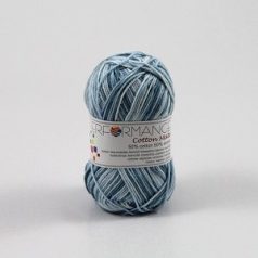   Performance Cotton Mate Színátmenetes kötőfonal -kék árnyalatok- 12404