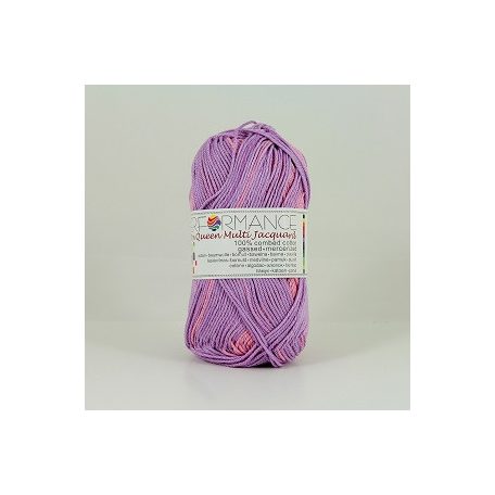 Performance Cotton Queen  Multi J kötőfonal - Rózsaszín és lila árnyalatok - 10454