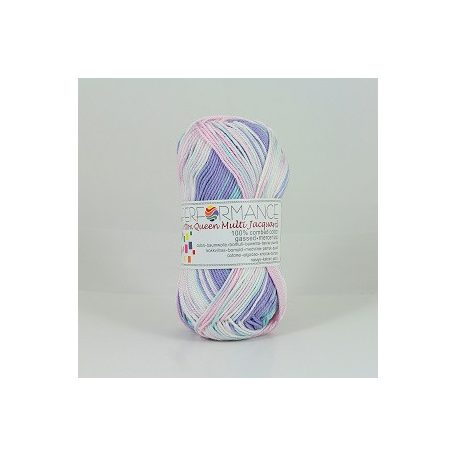 Performance Cotton Queen  Multi J kötőfonal - Kék, rózsaszín, lila,fehér árnyalatok - 10482