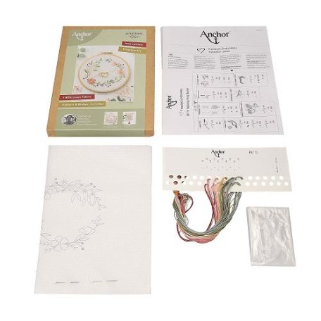 Anchor len hímzőkészlet - Esküvői gyűrűk - PE713
