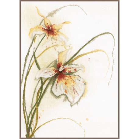 Lanarte keresztszemes készlet - Orhidea virág - PN-0008014