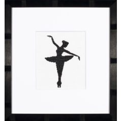   Ballett sziluett 1. - keresztszemes készlet - 11,5x14,5 cm - Lanarte PN-0008131