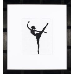   Ballett sziluett 2. - keresztszemes készlet - 11,5x14,5 cm - Lanarte PN-0008132