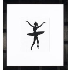   Ballett sziluett 3. - keresztszemes készlet - 11,5x14,5 cm - Lanarte PN-0008133