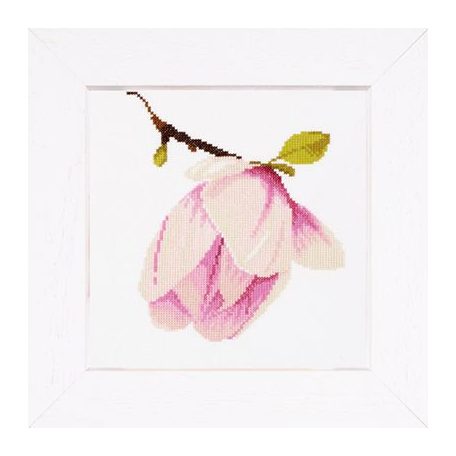 Magnolia bimbó - keresztszemes készlet - 20x20 cm - Lanarte PN-0008161