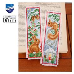   Vervaco keresztszemes könyvjelző készlet - Erdei állatok - PN-0143589