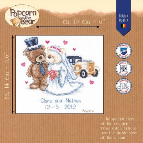Vervaco keresztszemes készlet - Popcorn esküvője - PN-0143715