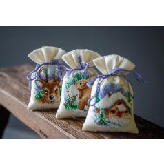   Vervaco keresztszemes illatzsák készlet - Erdei-karácsony - PN-0147068