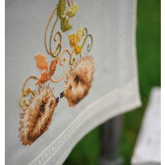   Vervaco előfestett keresztszemes futó - Sünök ősszel - PN-0147748