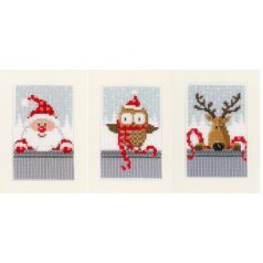   Vervaco keresztszemes képeslapok - 3 db 10,5x15 cm - PN-0149384