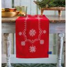 Vervaco előfestett keresztszemes futó - Karácsonyi hópelyhek - PN-0155278