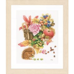   Lanarte keresztszemes készlet - Mókusos őszi kép - PN-0156940