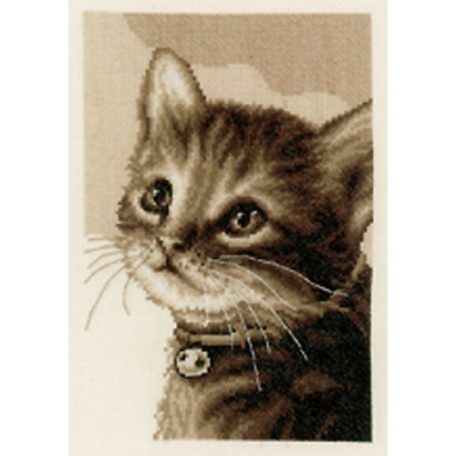 Macska kölyök – Vervaco keresztszemes készlet – 24×31 cm – PN-0158081