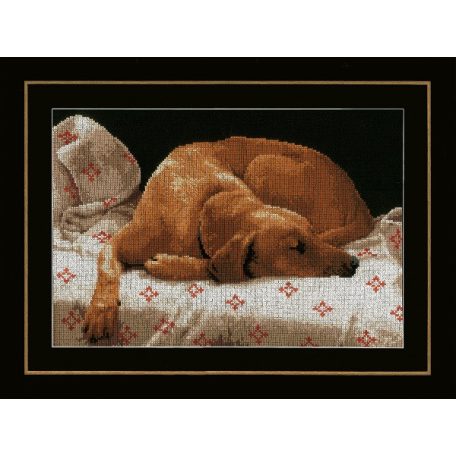 Keresztszemes készlet - PN-0164050 - Alvó kutya