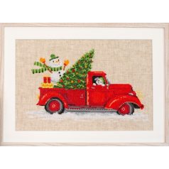   Vervaco keresztszemes készlet - Karácsonyi fuvar - PN-0166616