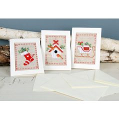   Vervaco keresztszemes készlet - Karácsonyi képeslap csomag - PN-0178342