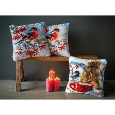   Vervaco keresztszemes párna készlet - Vörösbegy - PN-0188511