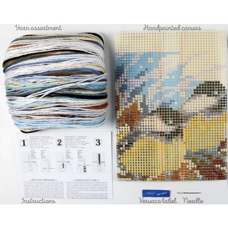 Vervaco keresztszemes párna előlap készlet - Cinegék télen - PN-0201752