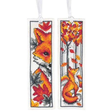 Vervaco keresztszemes könyvjelző készlet - Őszi róka - PN-0203222