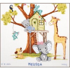 Vervaco keresztszemes készlet - Ház a fán - PN-0203560