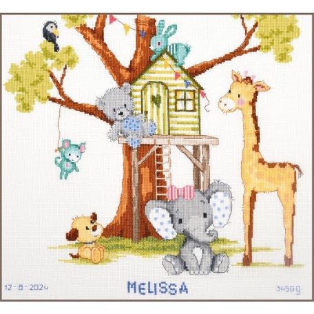 Vervaco keresztszemes készlet - Ház a fán - PN-0203560