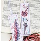 Vervaco keresztszemes könyvjelző készlet - Lila pitypang - PN0206895