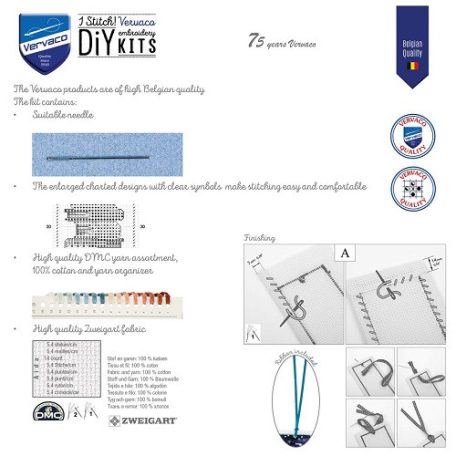 Vervaco keresztszemes könyvjelző készlet - Pipacsok - PN-0211783