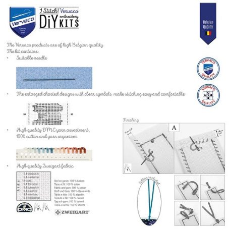 Vervaco keresztszemes könyvjelző készlet - Világítótornyok - PN-0220774